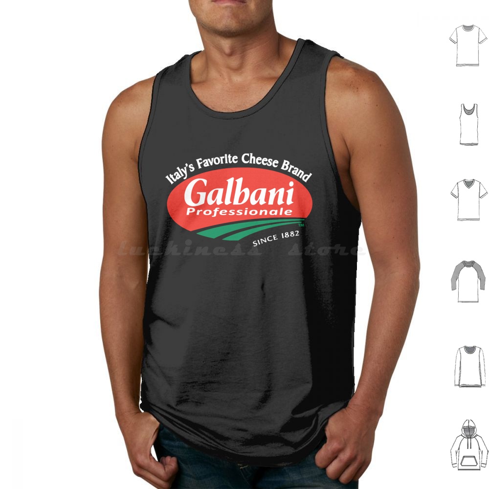 Logo Food Snack - เสื้อกล้ามพิมพ์ลายโลโก้ Galbani ของแท้ ผ้าฝ้าย พิมพ์ลายอาหาร คราฟท์