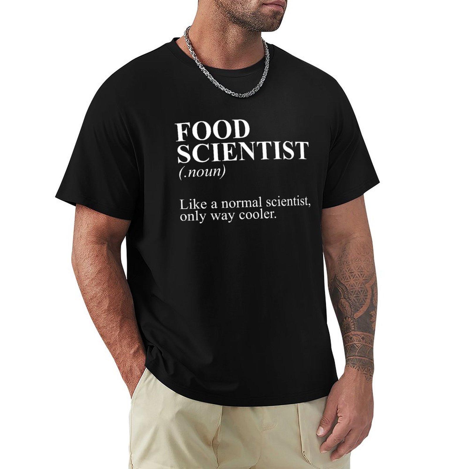 Foody Snacks - เสื้อยืดแขนสั้นระบายอากาศสไตล์สปอร์ตสำหรับนักวิทยาศาสตร์อาหารและคนรักการทำอาหาร
