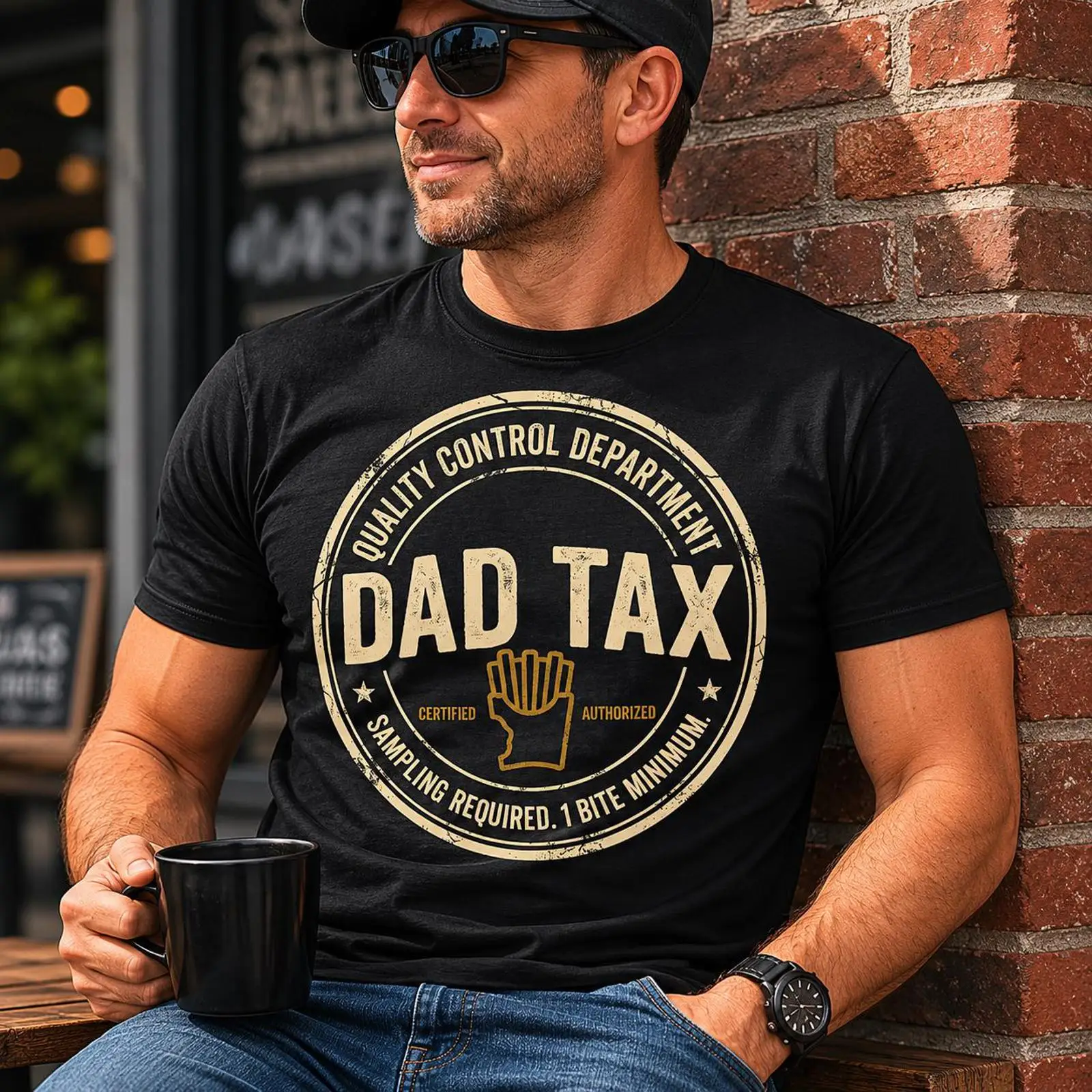Foody Snacks - เสื้อยืด Dad Tax ลายตลกสำหรับคนรักอาหาร ขำขัน ของขวัญวันพ่อ