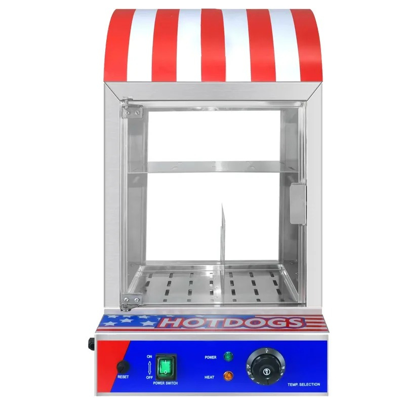 Snacks Food Warmer - เครื่องอุ่นขนมปังฮอทดอกอัตโนมัติเชิงพาณิชย์สำหรับร้านอาหาร โรงแรม ร้านขายอาหาร เครื่องจักรแปรรูปอาหารประสิทธิภาพสูง - เครื่องทำขนมขบเคี้ยวรุ่นใหม่