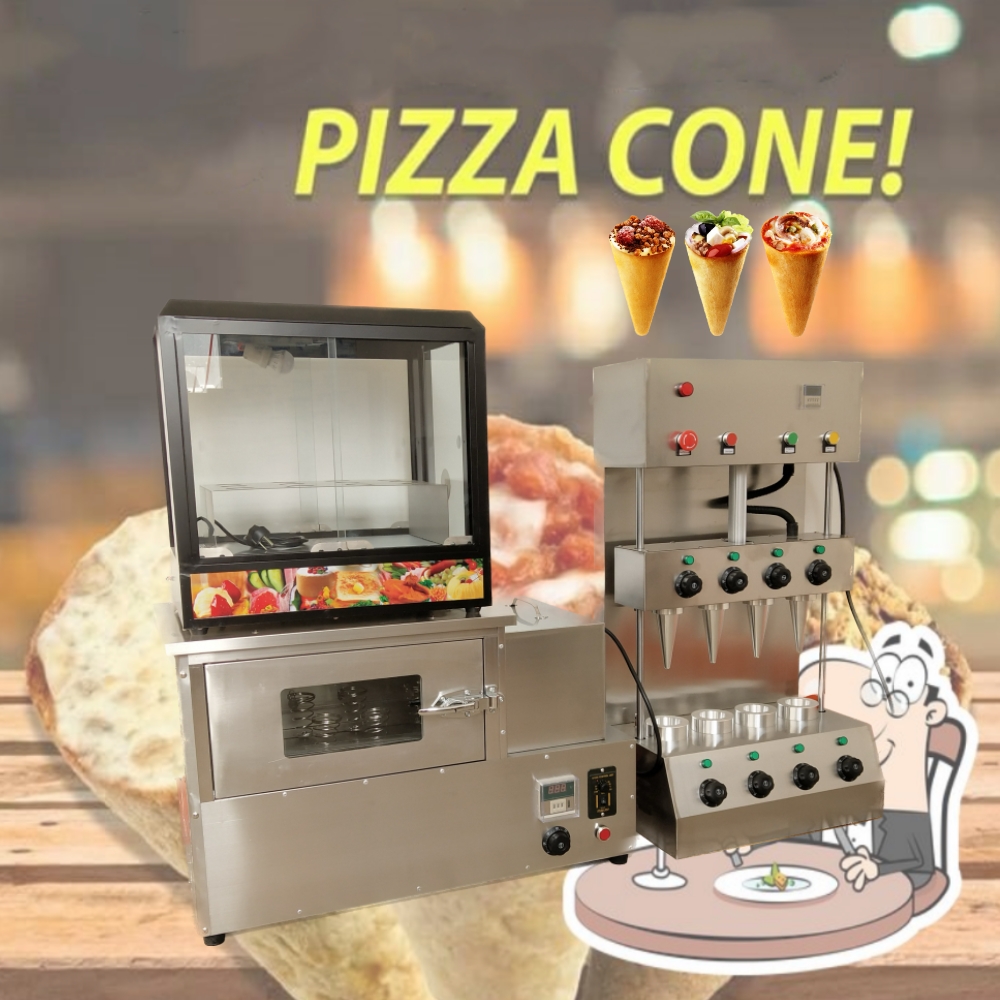 Food Snacks Healthy - เครื่องทำพิซซ่าโคน 110V 220V ยอดนิยม เตาอบพิซซ่าโคน เครื่องทำพิซซ่าโคนเชิงพาณิชย์
