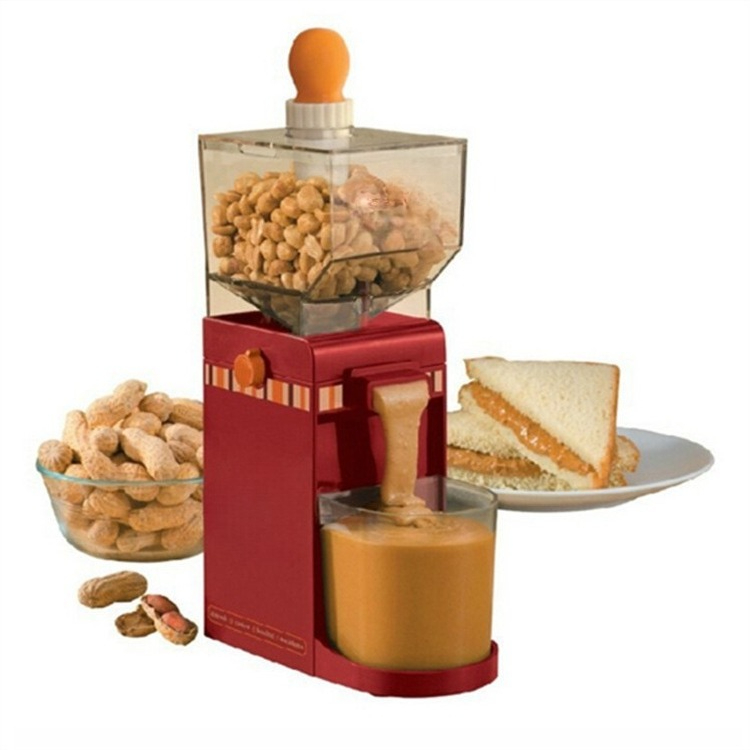 Peanut Butter Snack - เครื่องบดเนยถั่วลิสงไฟฟ้าขนาดเล็กสำหรับใช้ในครัวเรือน เครื่องทำเนยถั่วลิสงอัตโนมัติแบบใช้ใบพาย
