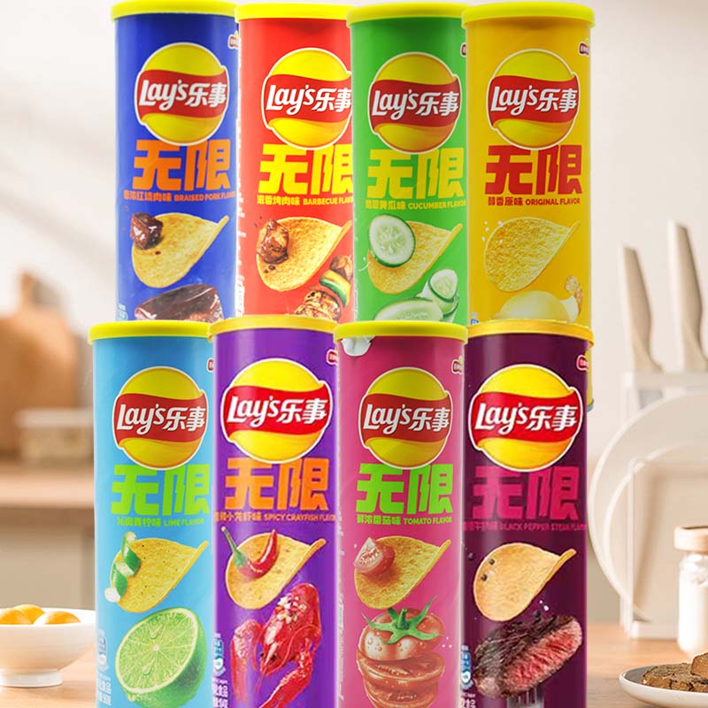 Food Snacks Chips - เลย์ มันฝรั่งทอดกรอบ 3.18 ออนซ์ (90 กรัม)*3