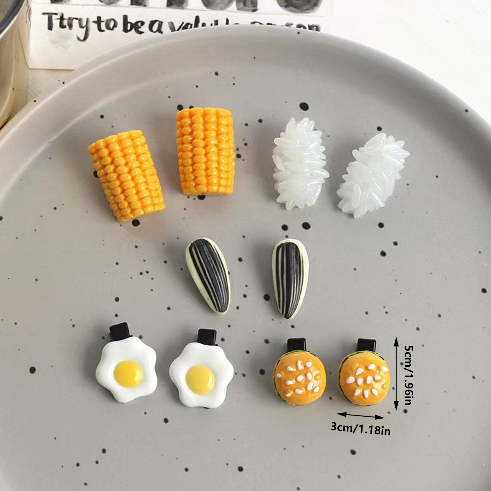 ชุดกิ๊บติดผมรูปอาหารจิ๋ว ดีไซน - Food Snacks For Party บทวิจารณ์และราคา