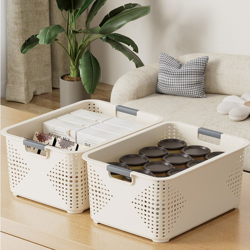 ตะกร้าเก็บของพลาสติกทนทาน ดีไซ - Food Snacks Basket บทวิจารณ์และราคา