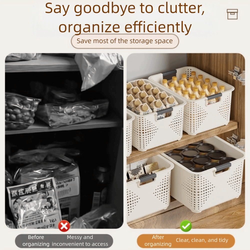 ตะกร้าเก็บของพลาสติกทนทาน ดีไซ - Food Snacks Basket บทวิจารณ์และราคา