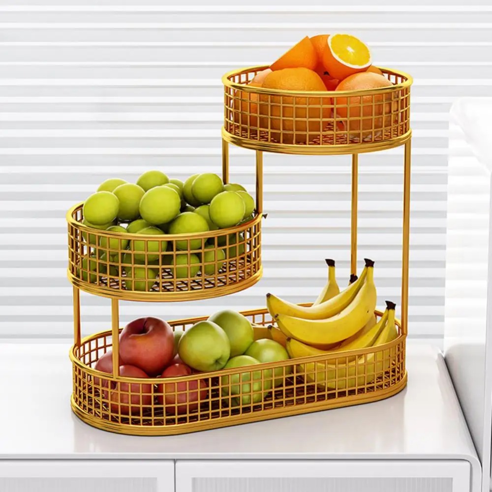 สามชั้นตะกร้าผลไม้ห้องนั่งเล่น - Food Snacks Basket บทวิจารณ์และราคา