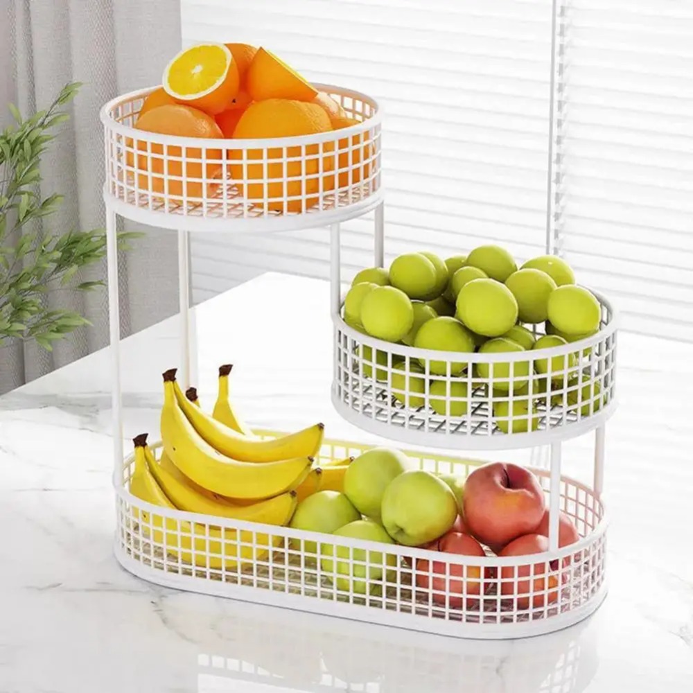 สามชั้นตะกร้าผลไม้ห้องนั่งเล่น - Food Snacks Basket บทวิจารณ์และราคา
