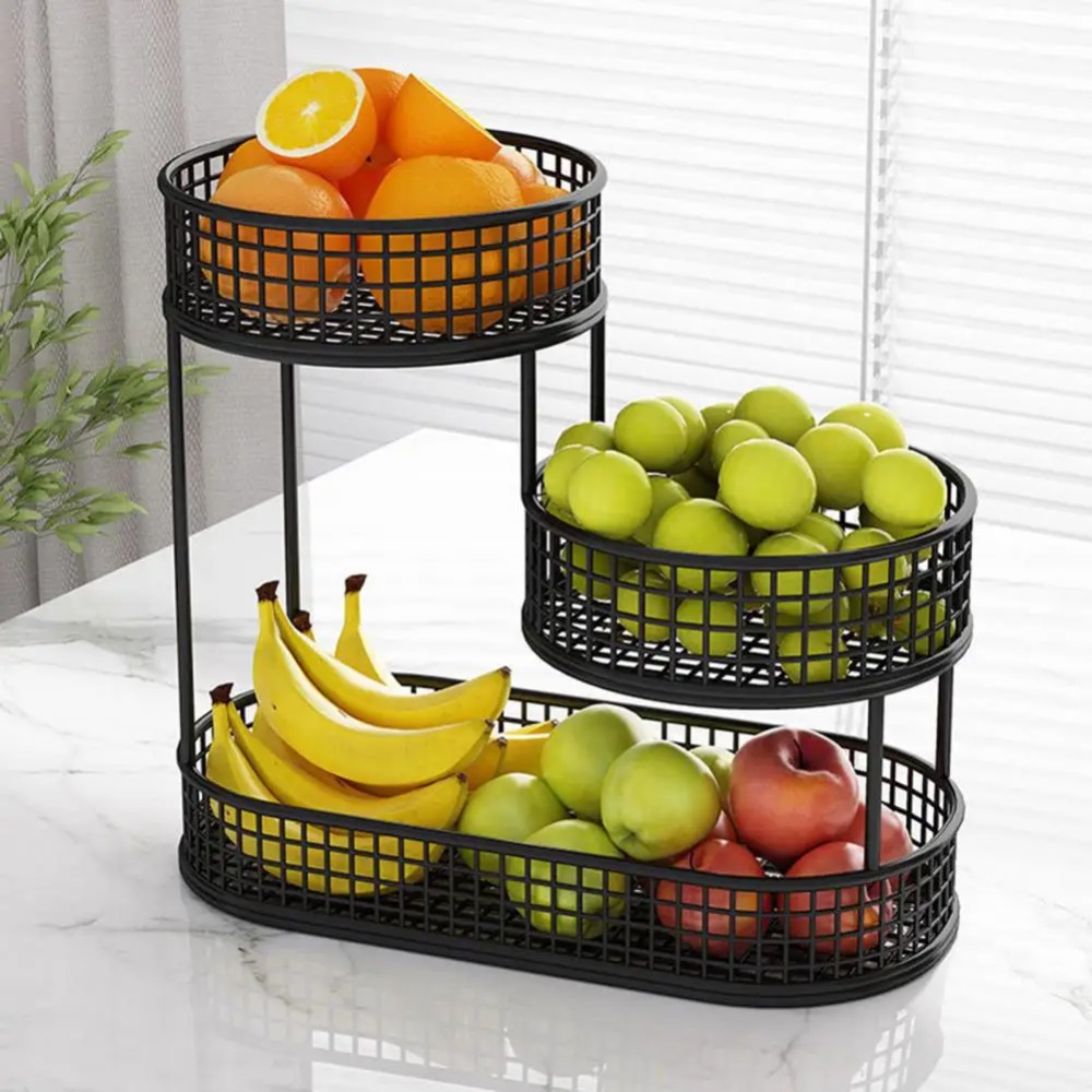 สามชั้นตะกร้าผลไม้ห้องนั่งเล่น - Food Snacks Basket บทวิจารณ์และราคา