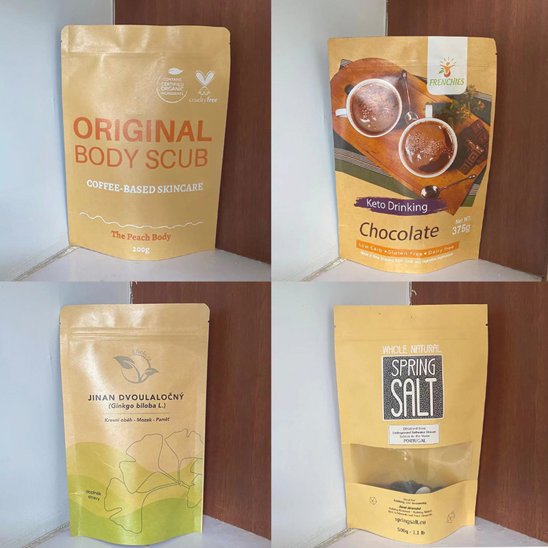 ถุงบรรจุภัณฑ์แบบซิปล็อคตั้งได้ - Logo Food Snack บทวิจารณ์และราคา