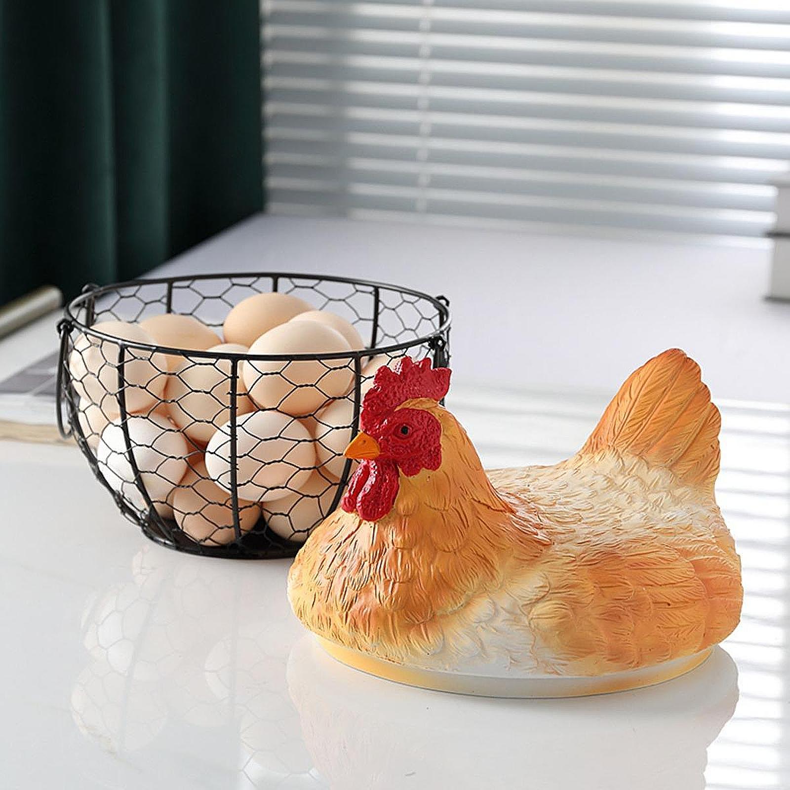ตะกร้าไข่พร้อมฝาปิดอุปกรณ์ครัว - Food Snacks Basket บทวิจารณ์และราคา