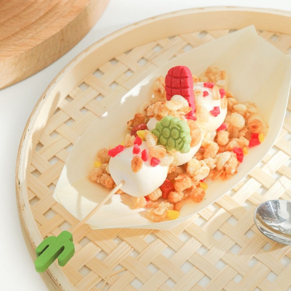 จานไม้รูปเรือแบบใช้แล้วทิ้ง 50 - Food In Japanese Snacks บทวิจารณ์และราคา