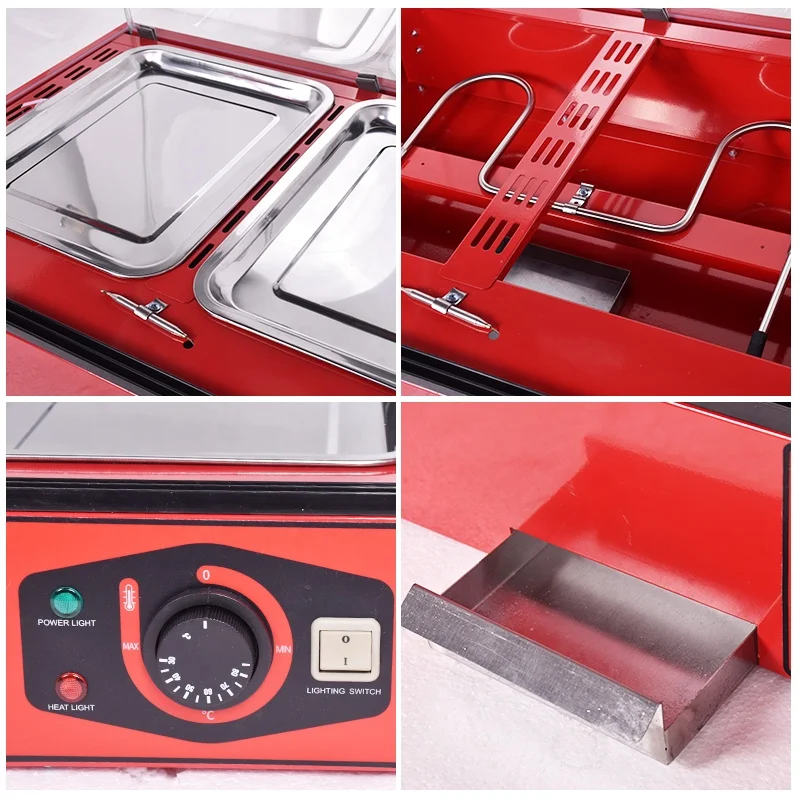 ตู้โชว์อาหารอุ่น 3 ชั้นขายดีที - Snacks Food Warmer บทวิจารณ์และราคา