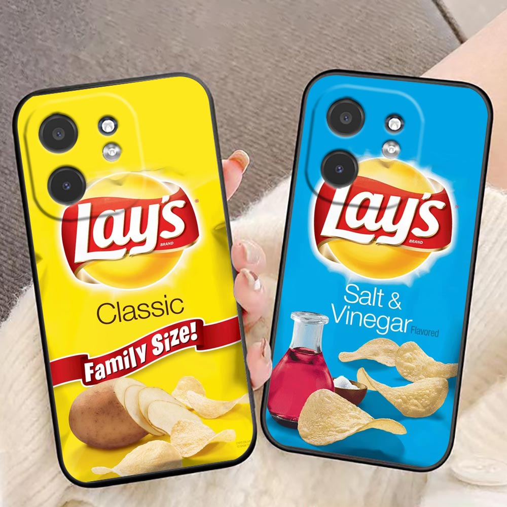 เคสโทรศัพท์ลายขนมขบเคี้ยวมันฝร - Logo Food Snack บทวิจารณ์และราคา
