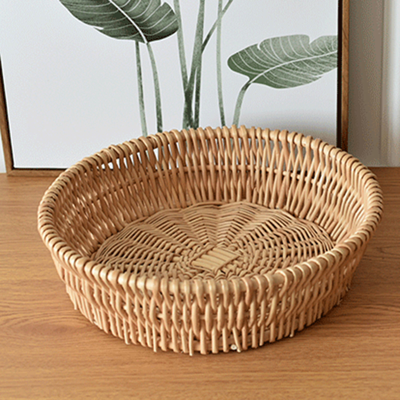 ตะกร้าเก็บขนมลายหวายเทียม ความ - Food Snacks Basket บทวิจารณ์และราคา