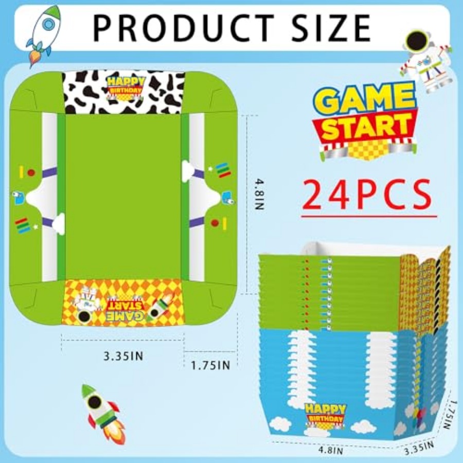 ถาดอาหารกระดาษลายการ์ตูน 24 ชิ - Food Snacks For Party บทวิจารณ์และราคา