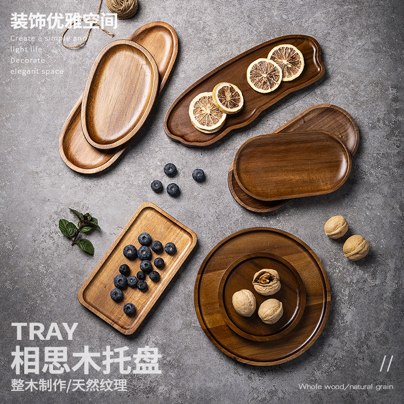 ถาดอาหารไม้เนื้อแข็ง ทรงกลม ทร - Food In Japanese Snacks บทวิจารณ์และราคา