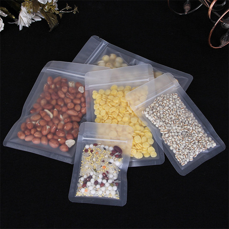 ถุงซิปล็อคพลาสติกแบบฝ้า 100 ชิ - Logo Food Snack บทวิจารณ์และราคา