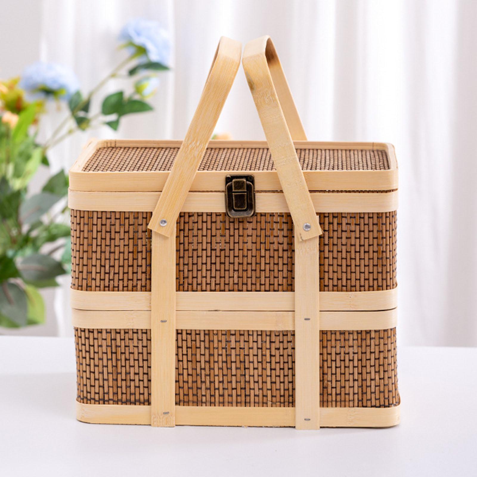 ตะกร้าปิกนิกแบบสาน, ตะกร้าเก็บ - Food Snacks Hamper บทวิจารณ์และราคา