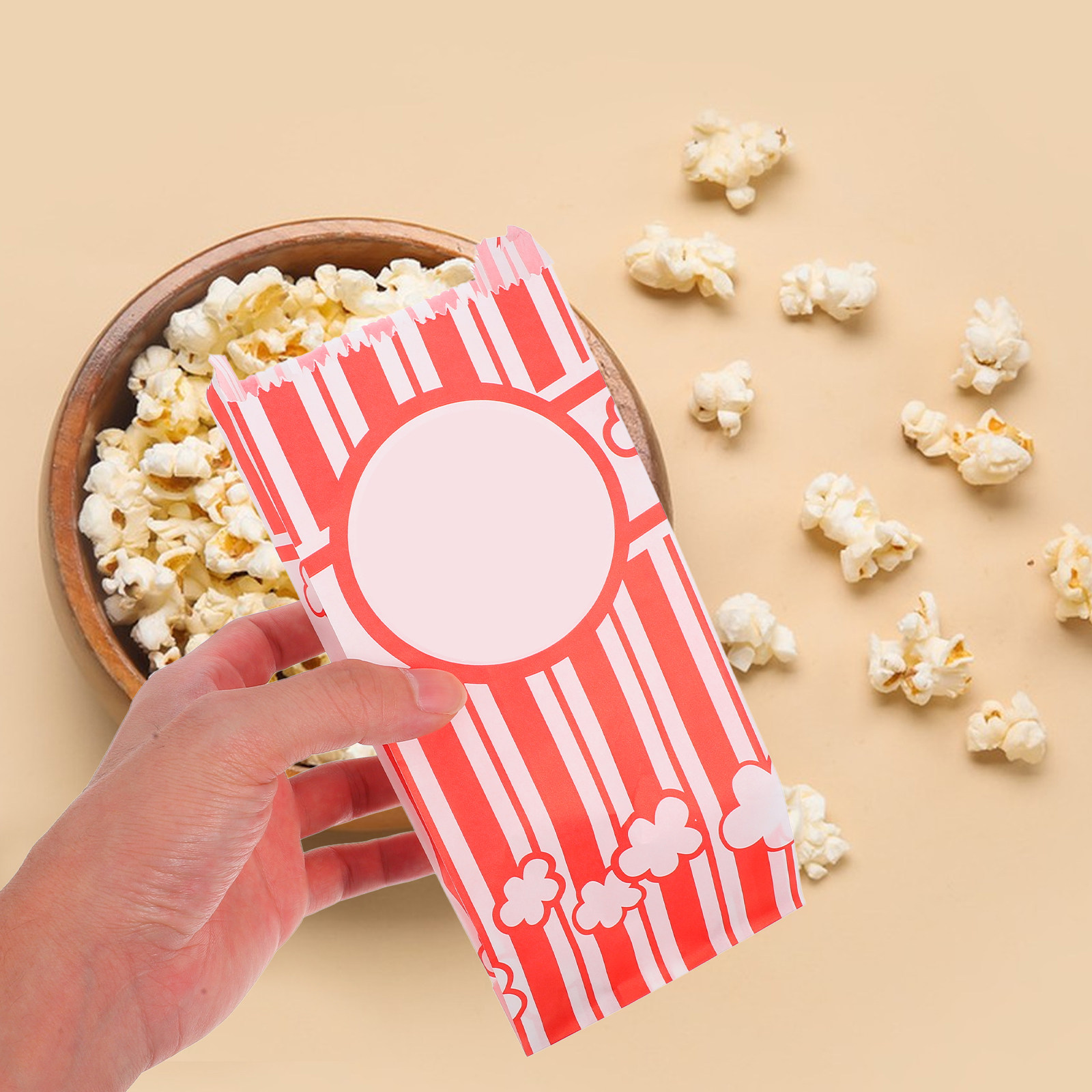 ถุงใส่ป๊อปคอร์นแบบกันน้ำมัน 30 - Food Snacks For Party บทวิจารณ์และราคา