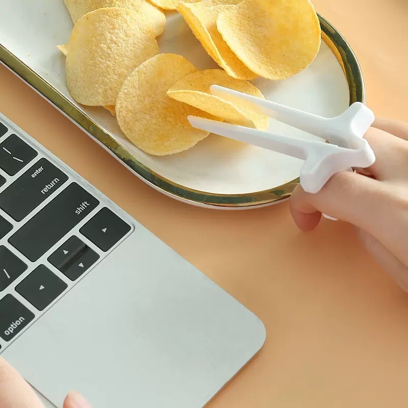 ที่คีบอาหารแบบหนีบ 1 ชิ้น สำหร - Snacks Food Video บทวิจารณ์และราคา