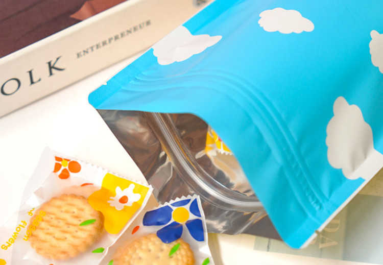 ถุงซิปล็อคแบบตั้งได้พร้อมหน้าต - Logo Food Snack บทวิจารณ์และราคา